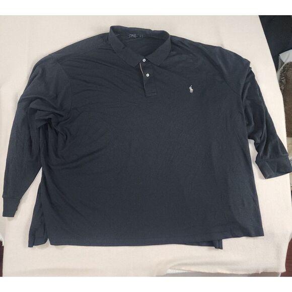 Polo Ralph Lauren Other - Polo Ralph Lauren Pima Soft Touch Polo Men 6XB Big Black Short Sleeve‎ Fresh EUC